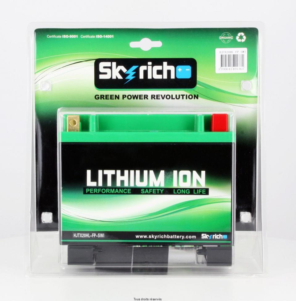 Batterie Lithium Skyrich pour Moto Honda 1500 Gl Gold Wing 1988 à 1989 HJTX20(H)L-FP-S / 12.8V 7Ah Neuf