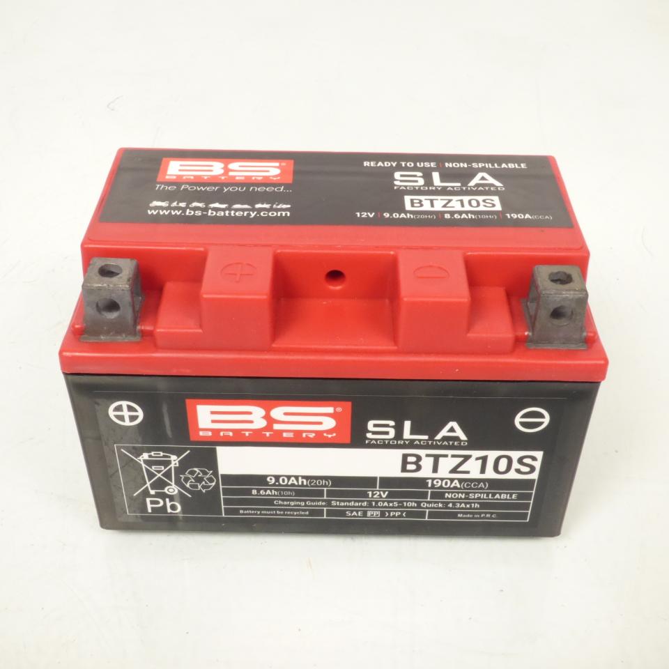 Batterie SLA BS Battery pour Moto Yamaha 1000 Yzf R1 Sp 2010 YTZ10S / 12V 9Ah Neuf