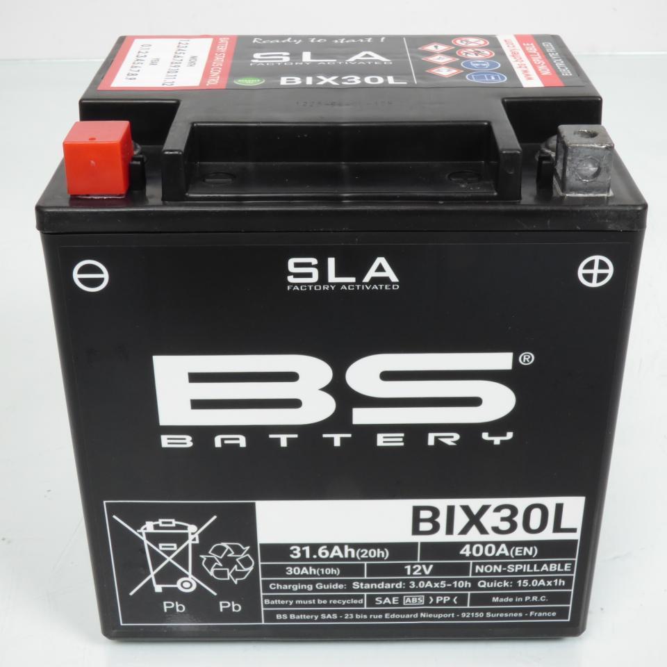 Batterie SLA BS Battery pour Moto Harley Davidson 1580 Flh Series Touring 2008 à 2009 YIX30L / BIX30L / 12V 30Ah Neuf