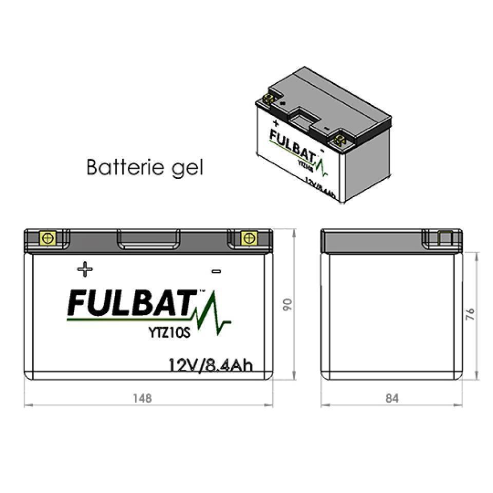 Batterie SLA Fulbat pour Moto KTM 690 Supermoto 2007 à 2008 Neuf
