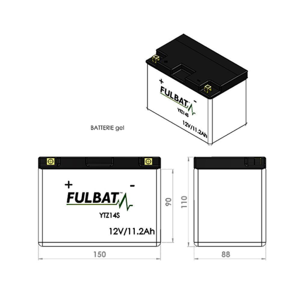 Batterie SLA Fulbat pour Moto Benelli 1130 TNT TITANIUM 2005 à 2006 Neuf
