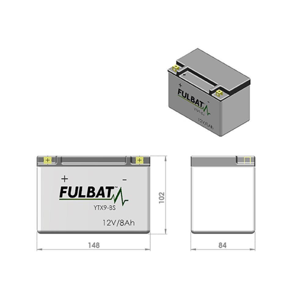 Batterie SLA Fulbat pour Scooter Yamaha 400 Yp Majesty 2004 à 2013 Neuf