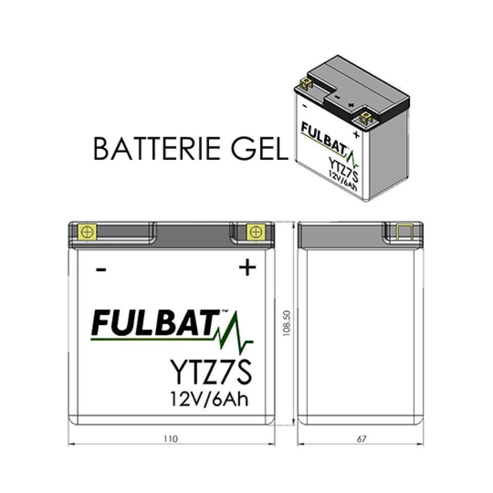 Batterie SLA Fulbat pour Moto Kawasaki 1000 Zx-10 R Ninja 2011 à 2015 Neuf