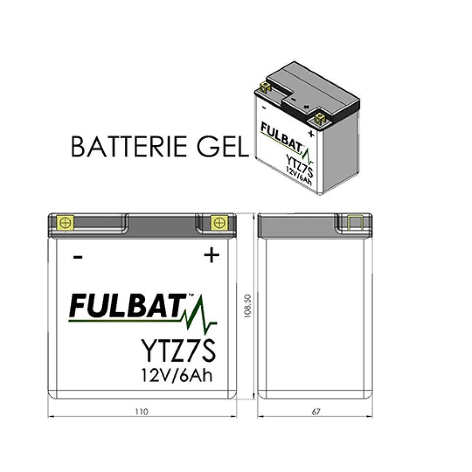 Batterie SLA Fulbat pour Moto Yamaha 125 Dt Re 2004 à 2007 Neuf