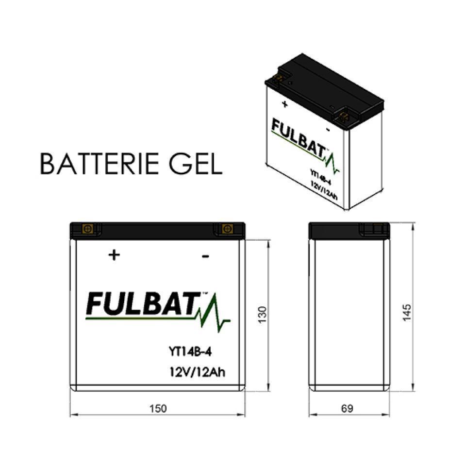 Batterie SLA Fulbat pour Moto Yamaha 1300 FJR 2001 à 2005 Neuf