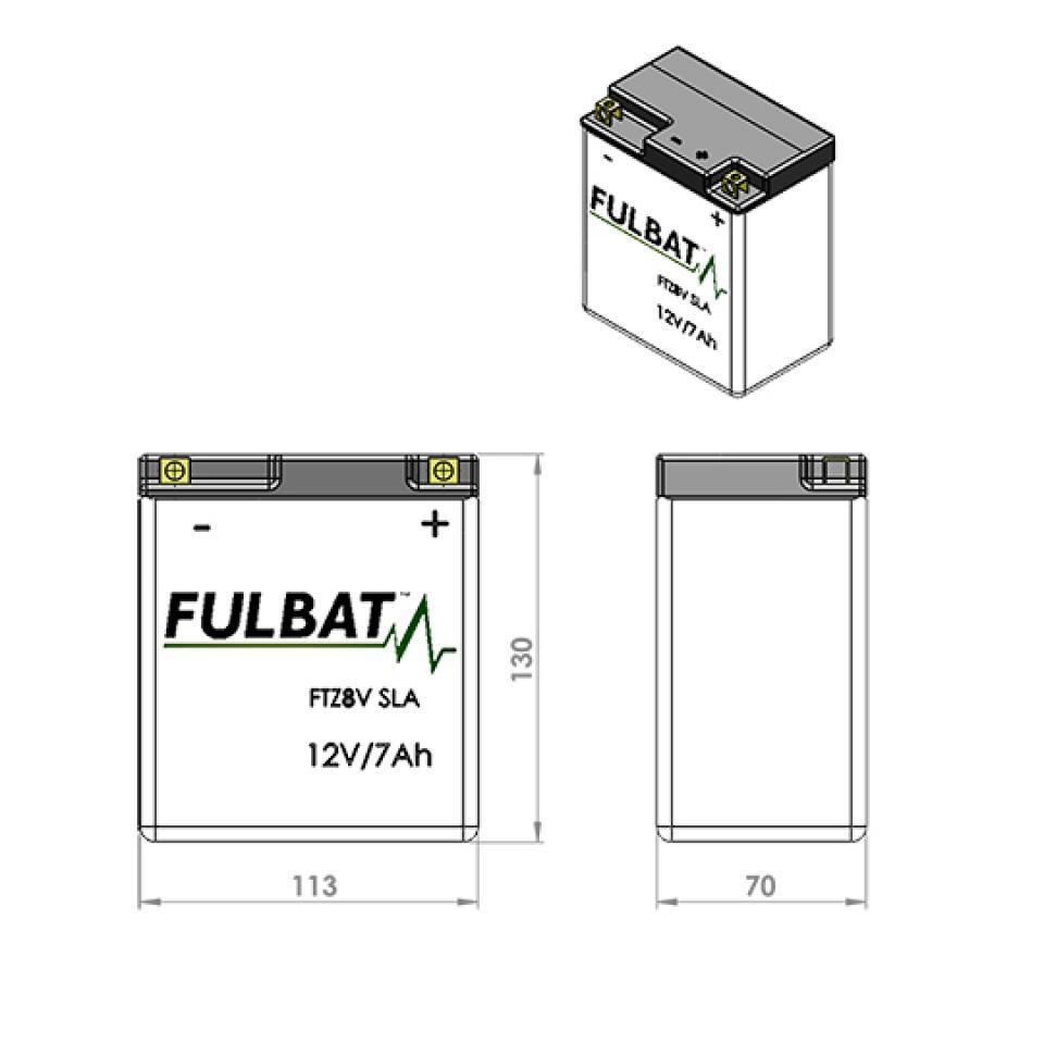 Batterie SLA Fulbat pour ULM Yamaha 400 X-MAX R ABS 2018 à 2000 Neuf