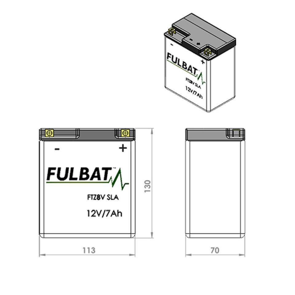 Batterie SLA Fulbat pour Scooter Yamaha 125 YP X-MAX ABS 2017 à 2000 Neuf