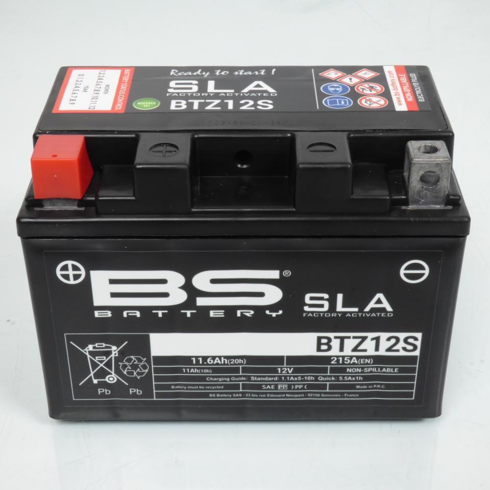 Batterie SLA BS Battery pour Moto Honda 700 Nc S Sans Abs 2012 à 2013 YTZ12-S / YTZ12S-SLA / 12V 11Ah Neuf