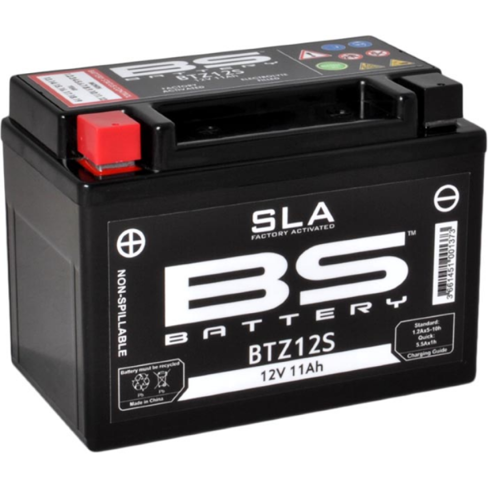 Batterie SLA BS Battery pour auto YTZ12S / 12V 11.6Ah Neuf
