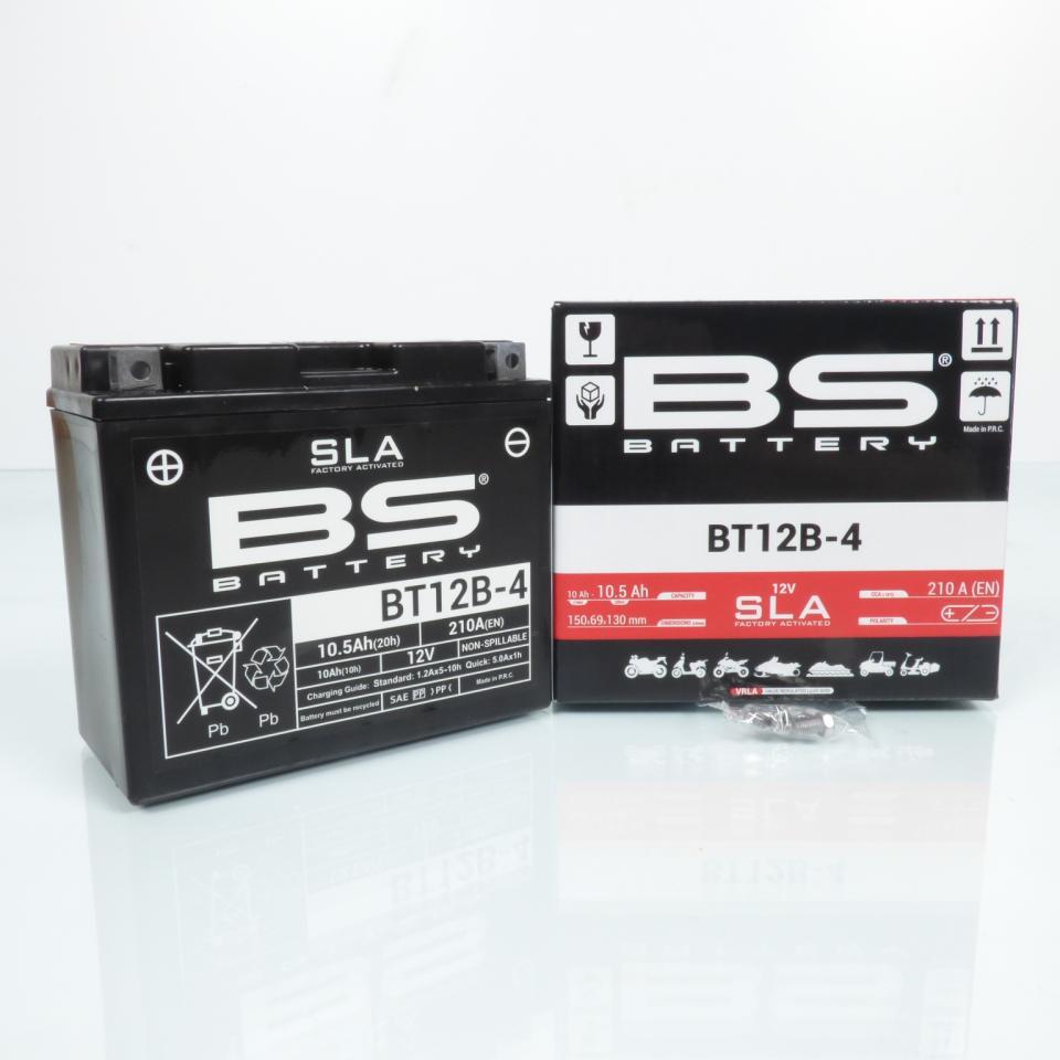 Batterie SLA BS Battery pour Moto Ducati 821 Hyperstrada 2014 à 2015 YT12B-4 Neuf