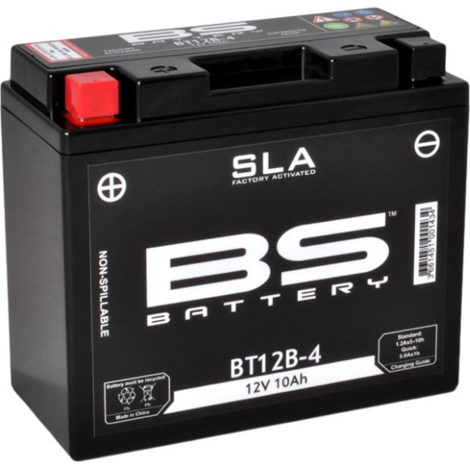 Batterie SLA BS Battery pour auto YT12B-4 / 12V 10.5Ah Neuf