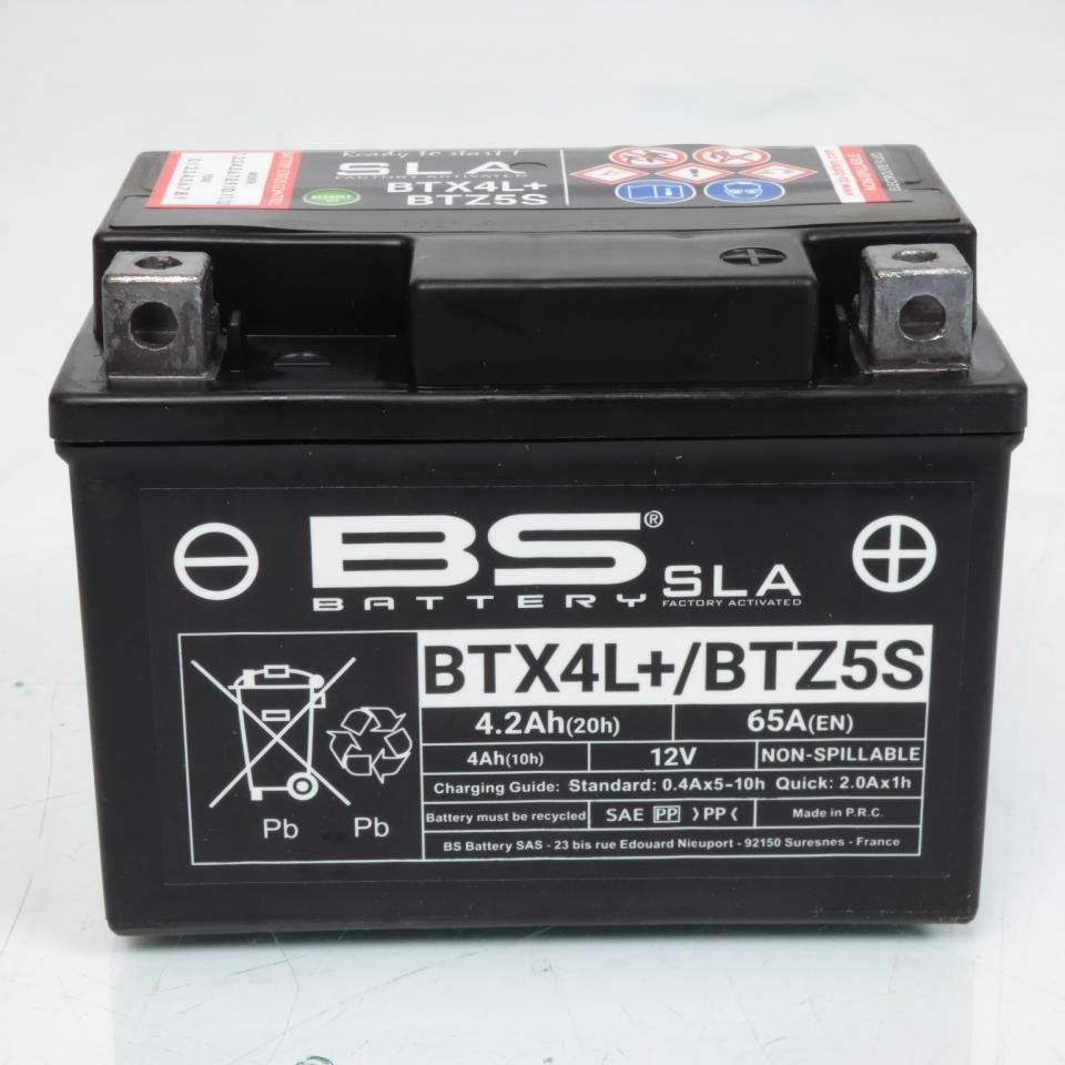 Batterie SLA BS Battery pour quad Aeon 100 Cobra 4X2 2002 à 2004 YTX4L-BS / 12V 3Ah Neuf