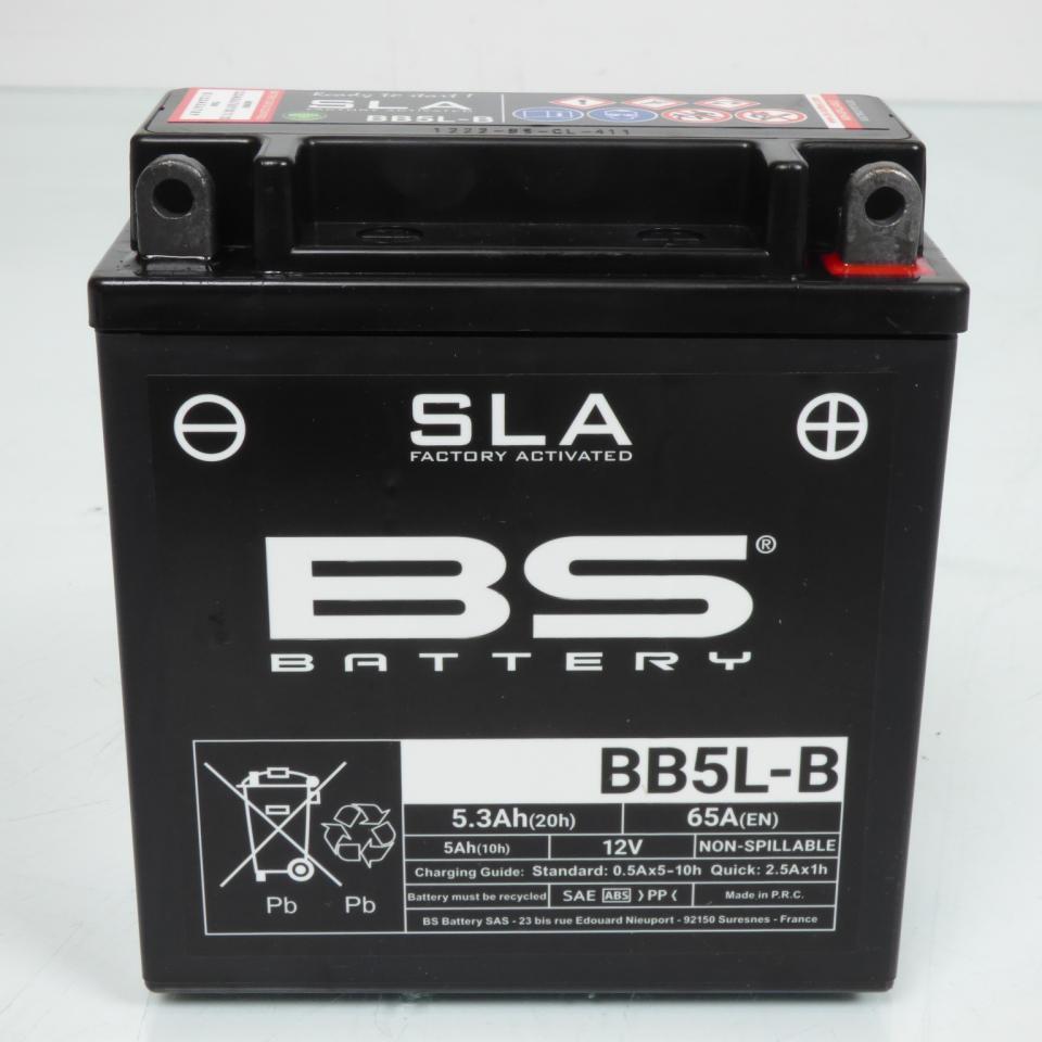 Batterie SLA BS Battery pour Moto Yamaha 125 Rd Lc1 1982 à 1984 YB5L-B / 12V 5Ah Neuf