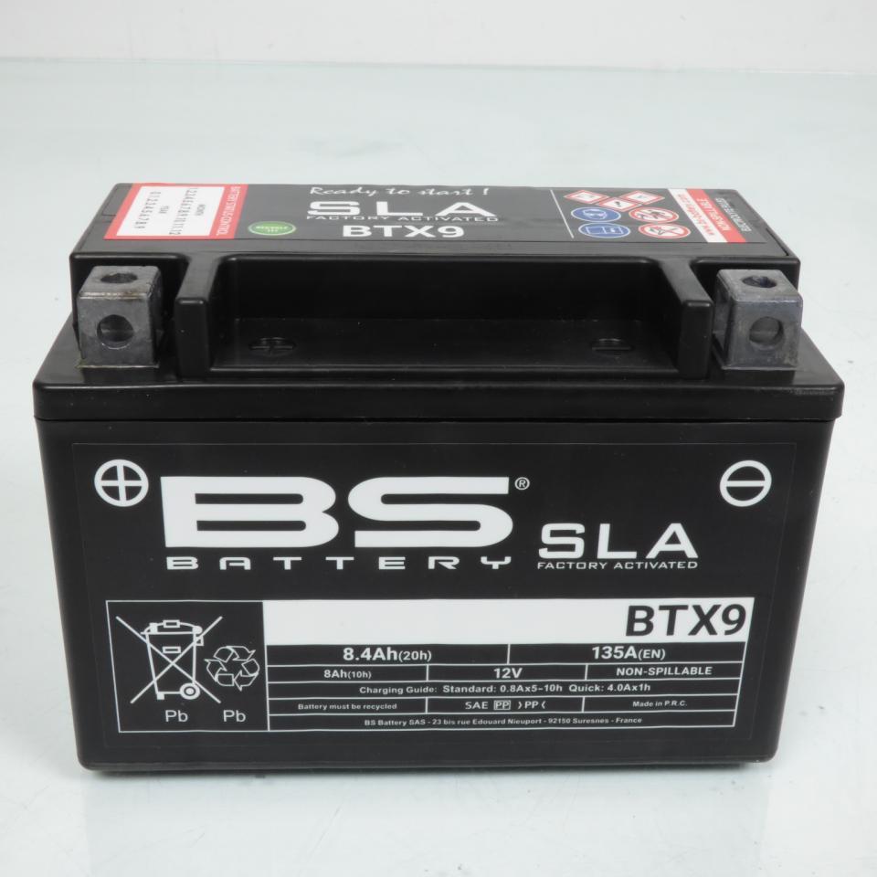 Batterie SLA BS Battery pour Quad Hyosung 450 TE 2006 à 2007 YTX9-BS / 12V 8Ah Neuf