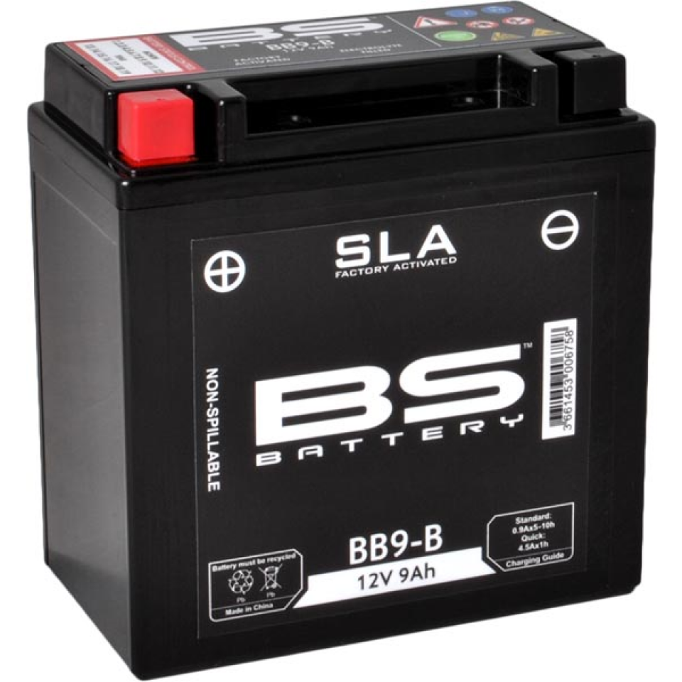 Batterie SLA BS Battery pour Moto BRIXTON 125 Bx 2017 à 2019 Neuf