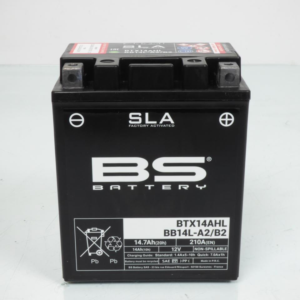 Batterie SLA BS Battery pour auto YTX14AHL/YB14L-A2/B2 / 14.7Ah Neuf