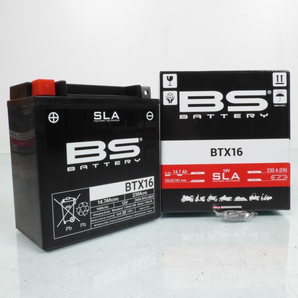 Batterie SLA BS Battery pour auto YTX16 / 12V 14.7Ah Neuf