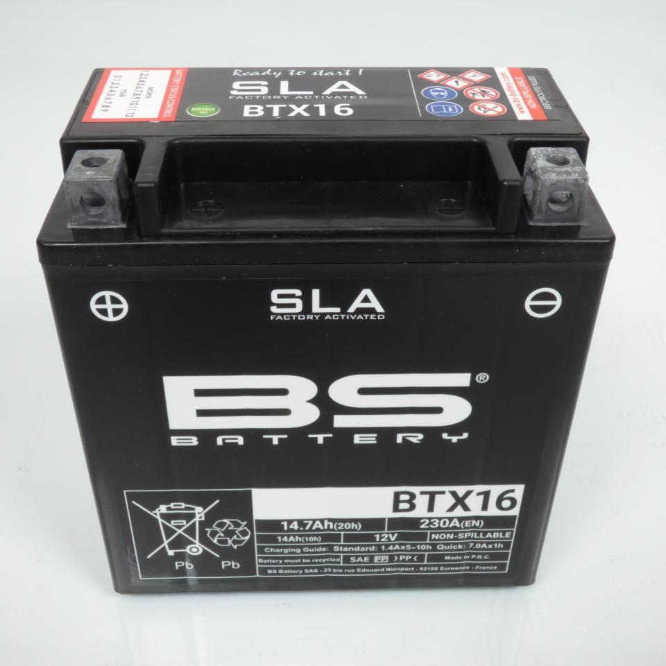 Batterie SLA BS Battery pour auto YTX16 / 12V 14.7Ah Neuf