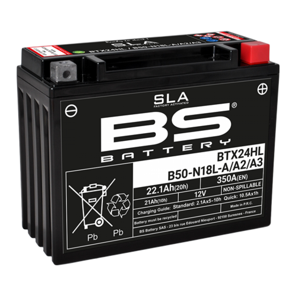 Batterie SLA BS Battery pour Moto Yamaha 1100 XS 1978 à 1980 Y50-N18L-A2 / 12V 20Ah Neuf
