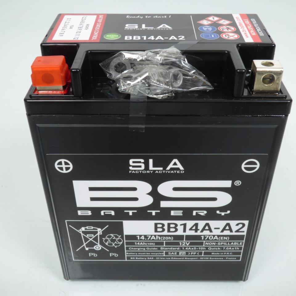 Batterie SLA BS Battery pour Quad Polaris 330 Atp 4X4 2004 à 2005 YB14A-A2 / 12V 14Ah Neuf