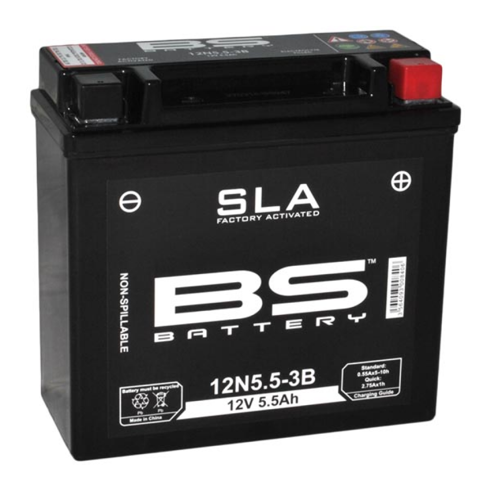Batterie SLA BS Battery pour auto 12N5.5-3B / 12V 5.8Ah Neuf