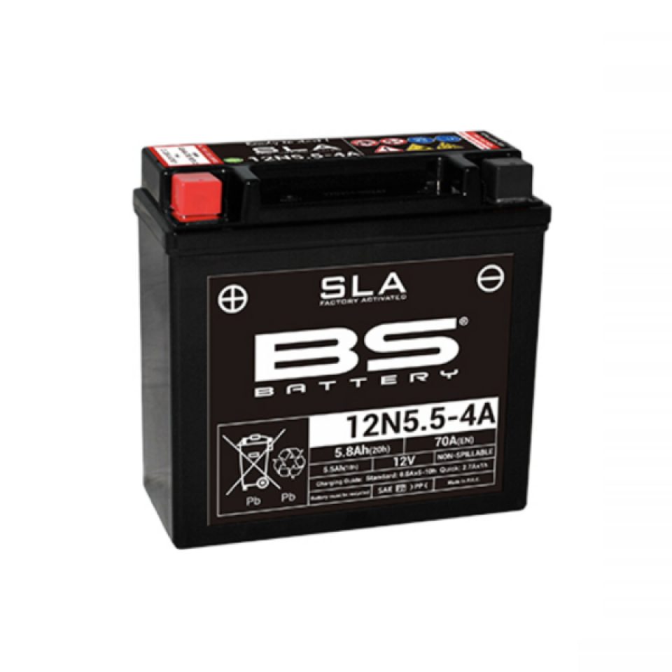 Batterie SLA BS Battery pour auto 12N5.5-4A / 12V 5.8Ah Neuf