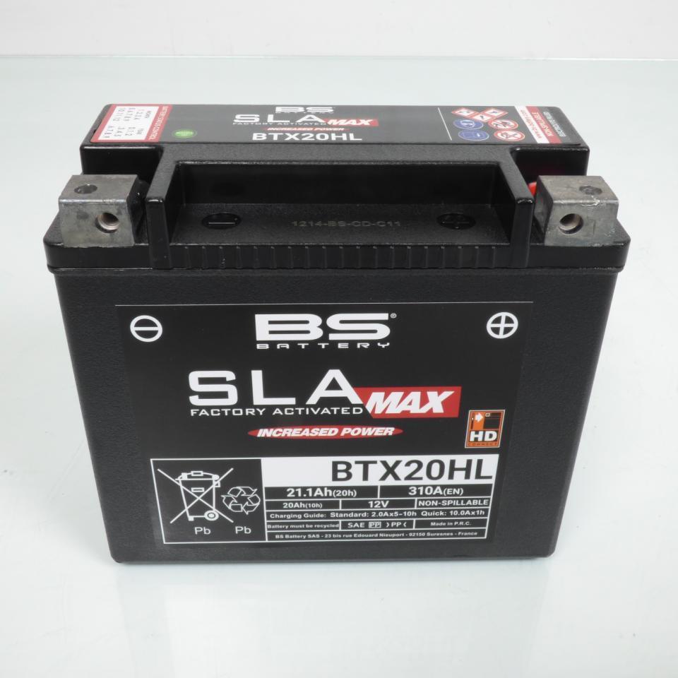 Batterie SLA BS Battery pour Moto Harley Davidson 1584 Flstf Fat Boy Special 2010 à 2015 YTX20HL-BS / 12V 18Ah Neuf