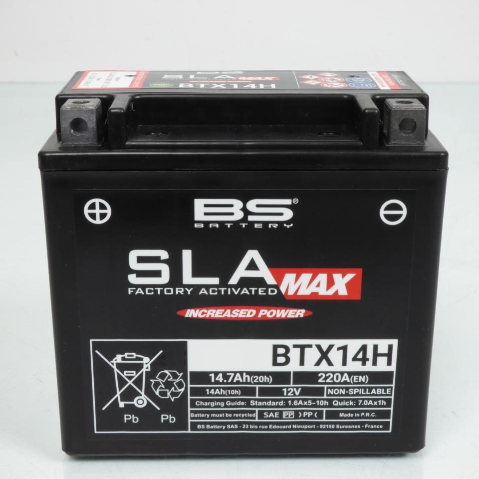 Batterie SLA BS Battery pour Moto Buell 1200 Xb-12X Ulysses 2006 à 2010 YTX14H-BS / 12V 12Ah Neuf