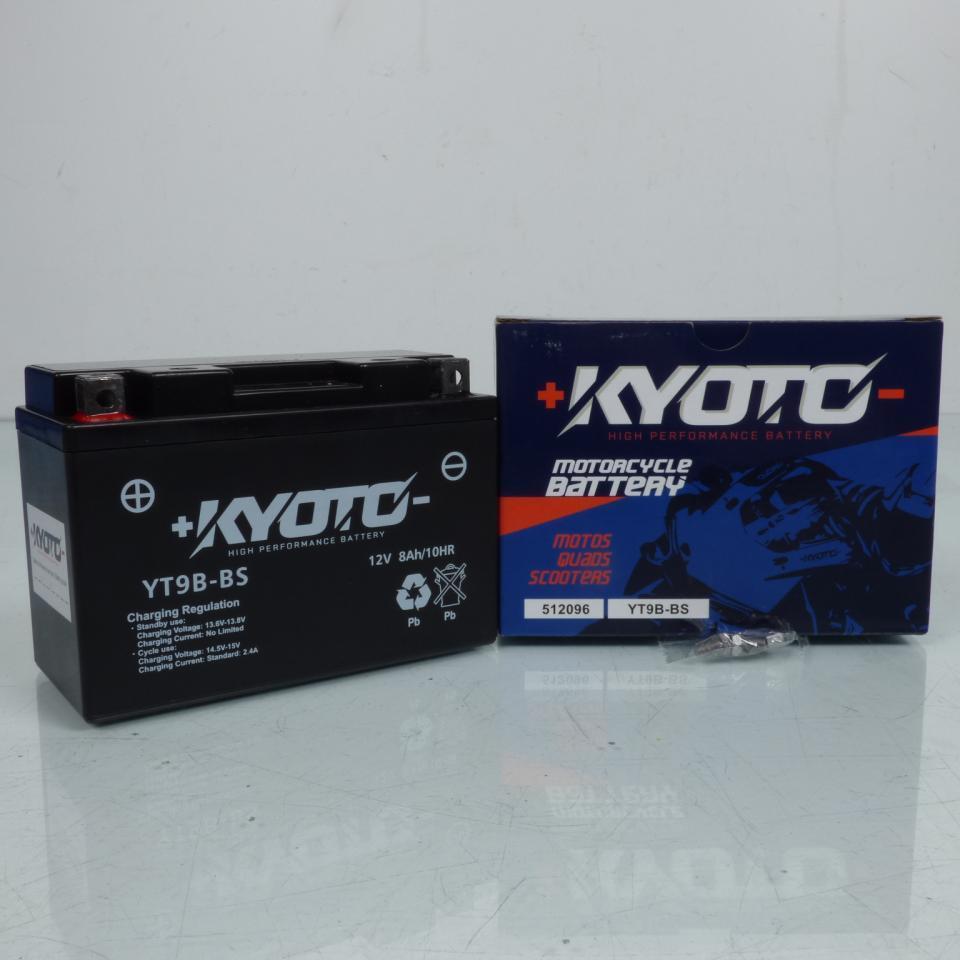 Batterie SLA Kyoto pour Moto Yamaha 600 YZF R6 2001 à 2005 YT9B-BS SLA / 12V 8Ah Neuf