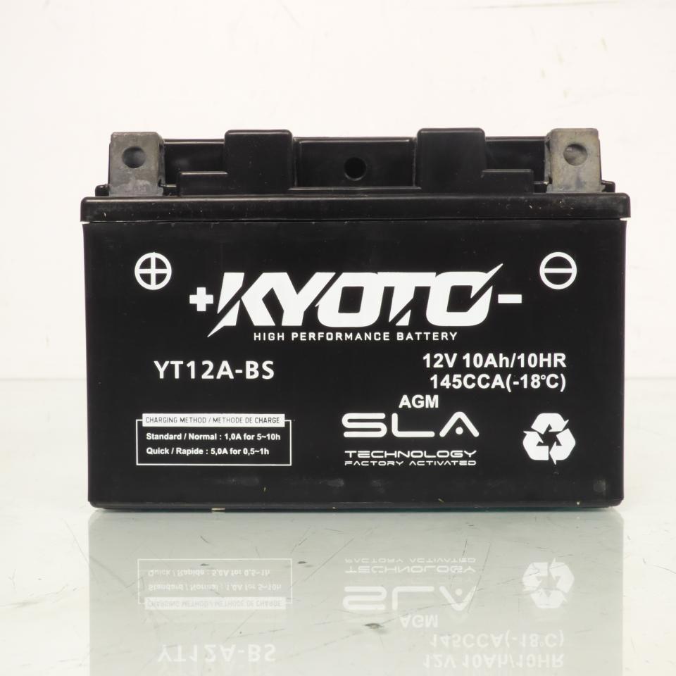 Batterie SLA Kyoto pour Moto Kawasaki 1000 ZZR 2014 à 2016 YT12A-BS / 12V 10Ah Neuf