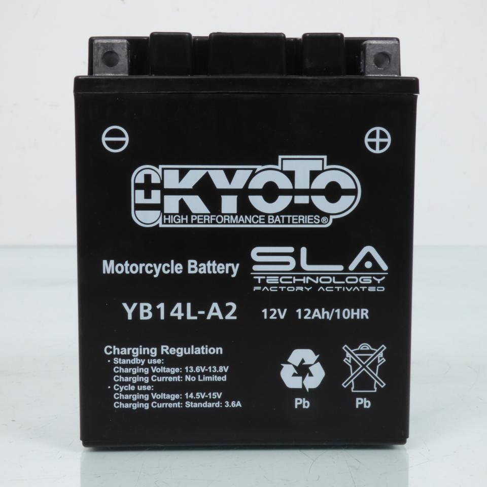 Batterie SLA Kyoto pour Scooter Aprilia 500 Scarabeo 2002 à 2012 YB14L-A2 SLA / 12V 14Ah Neuf