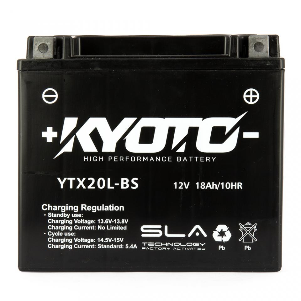 Batterie SLA Kyoto pour Moto Buell 1200 X1 Lighting 1999 à 2002 YTX20L-BS SLA / 12V 18Ah Neuf