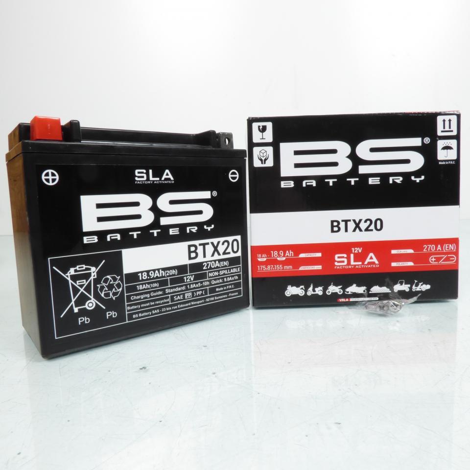 Batterie BS Battery pour moto Triumph 1200 Trophy 2012 à 2016 YTX20-SLA 12V 18Ah Neuf