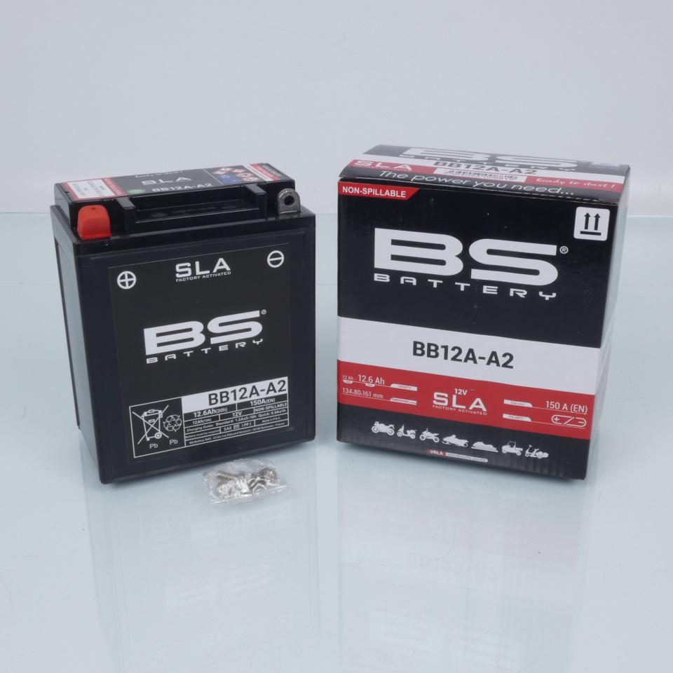 Batterie SLA BS Battery YB12A-A2 SLA / 12V 12Ah pour moto scooter quad Neuf