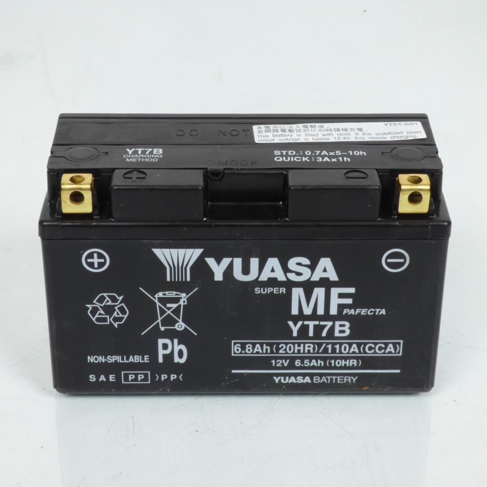 Batterie SLA Yuasa pour Moto Yamaha 250 Tt-R 1996 à 2005 YT7B / 12V 6.8Ah Neuf