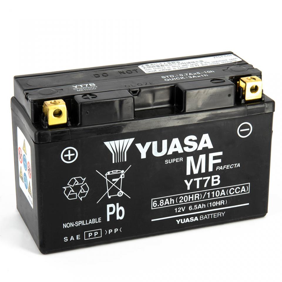 Batterie SLA Yuasa pour Moto Yamaha 250 Tt-R 1996 à 2005 YT7B / 12V 6.8Ah Neuf