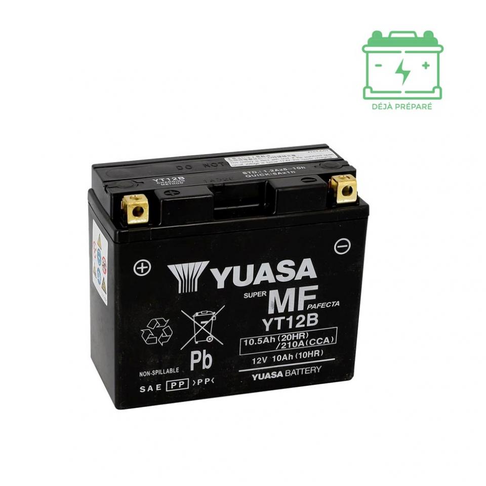 Batterie Yuasa pour Moto Kawasaki 600 Zx-6 R Ninja 1993 à 1997 YT12B / YT12B-BS / 12V 10.5Ah Neuf