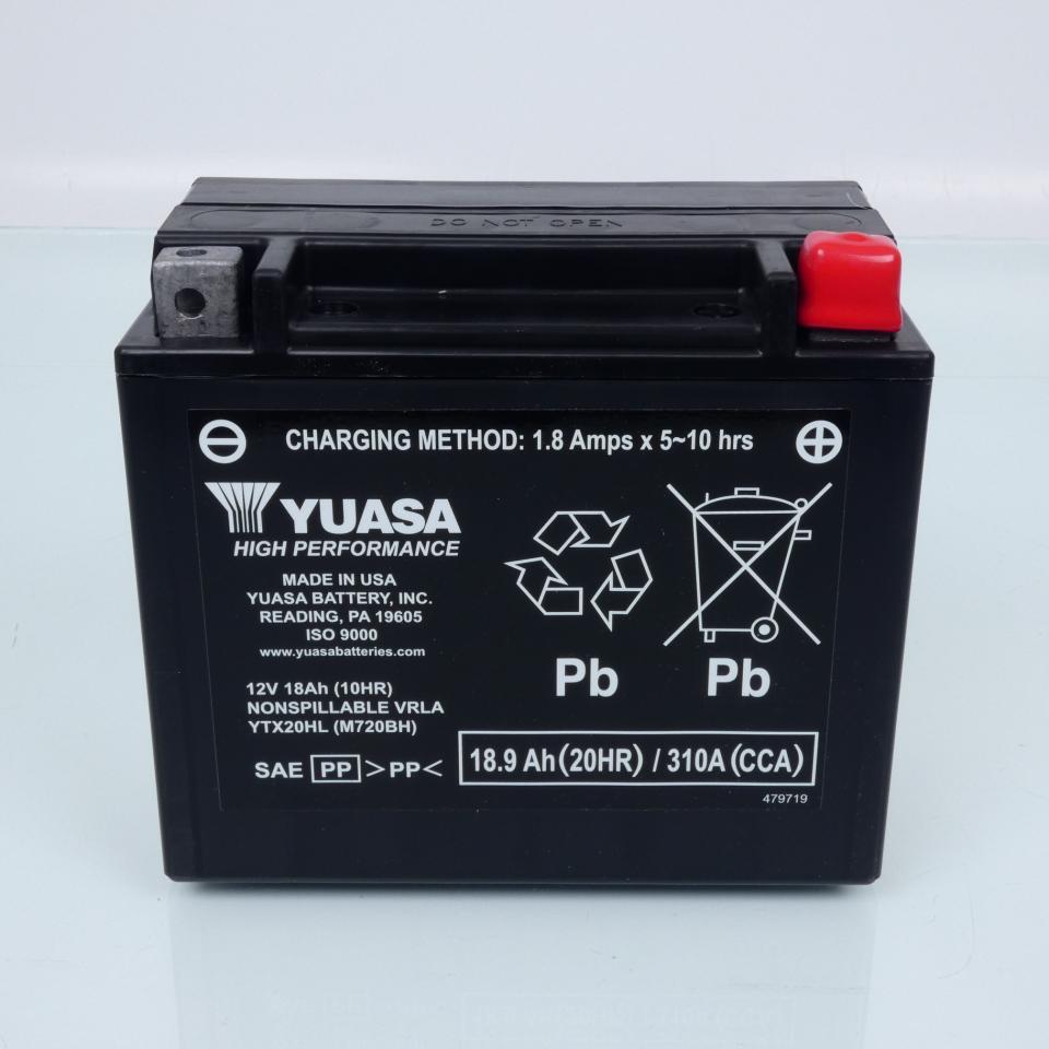 Batterie SLA Yuasa pour Moto Harley Davidson 1250 Vrscf V-Rod Muscle 2008 à 2015 Neuf