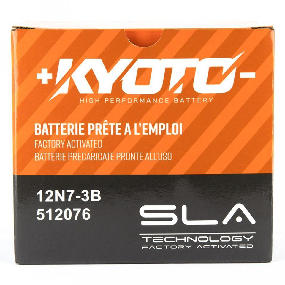 Batterie SLA Kyoto pour Moto Yamaha 125 Sr Se 1982 à 2002 12N7-3B SLA / 12V 7Ah Neuf