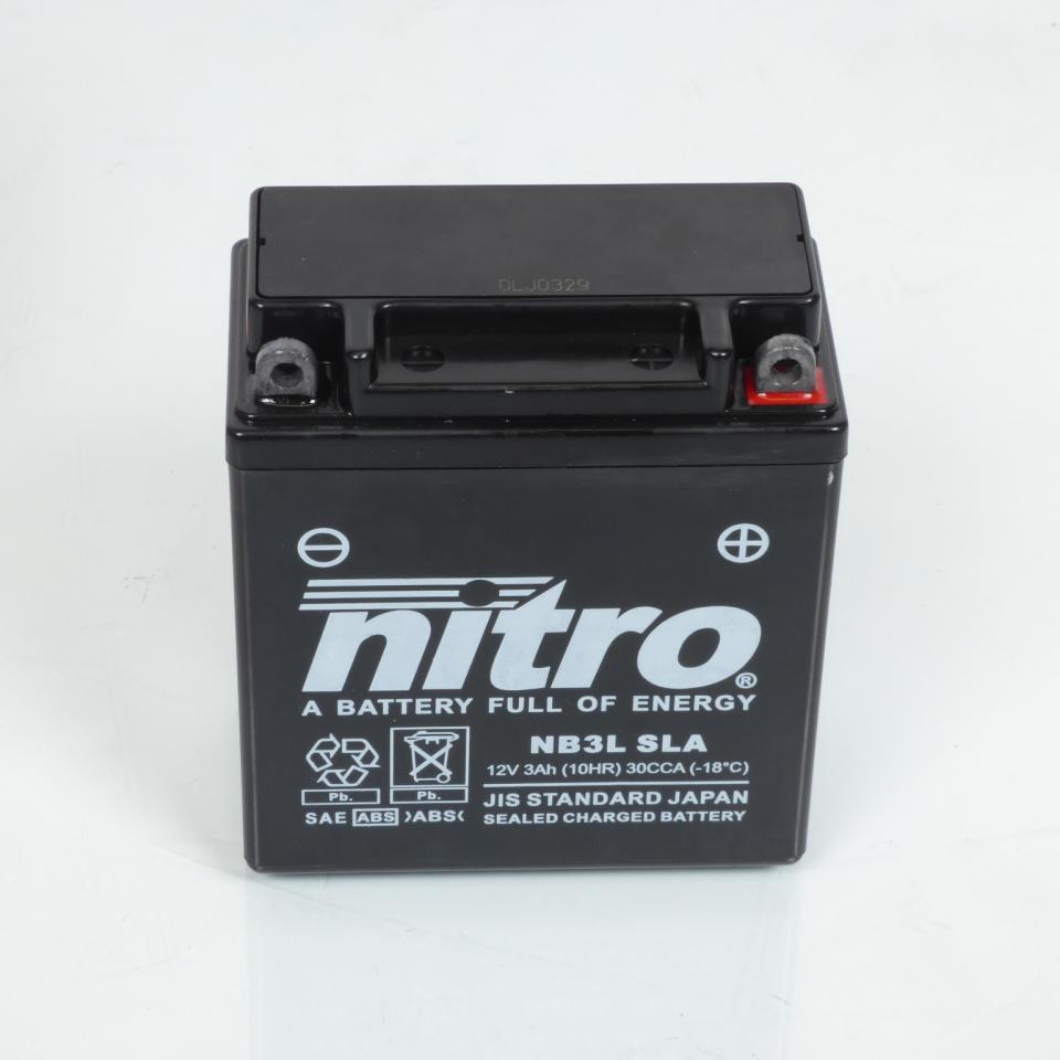 Batterie SLA Nitro pour moto Yamaha 125 DTRE Après 2004 YB3L SLA YB3L-A YB3L-B