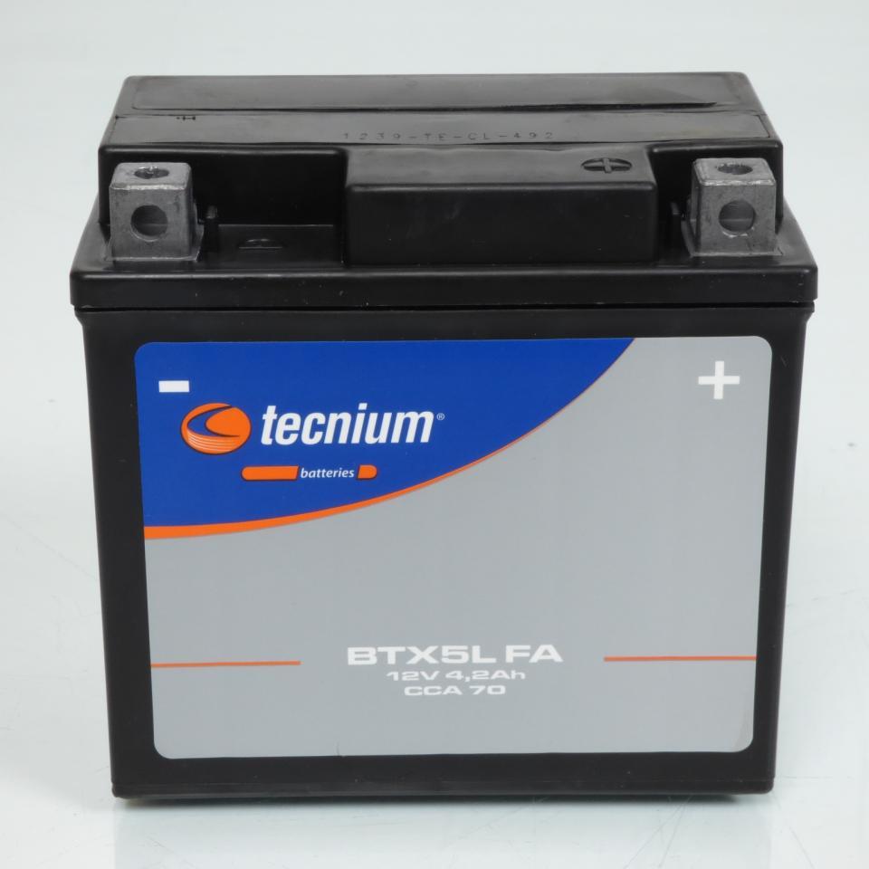 Batterie SLA Tecnium pour Moto Beta 250 Rr 2T 2013 à 2019 YTX5L-BS / 12V 4Ah Neuf