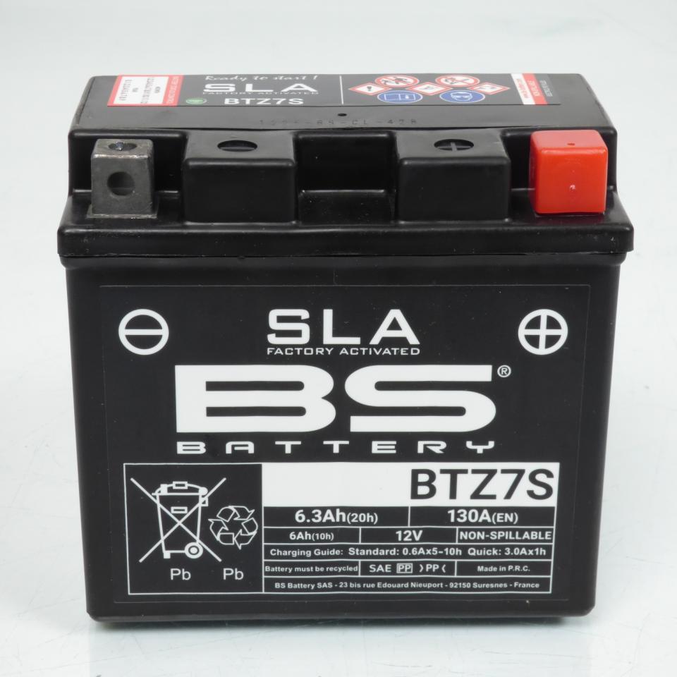Batterie SLA BS Battery pour Moto Honda 125 Vt C Shadow 2001 à 2006 YTZ7-S / 12V 6Ah Neuf