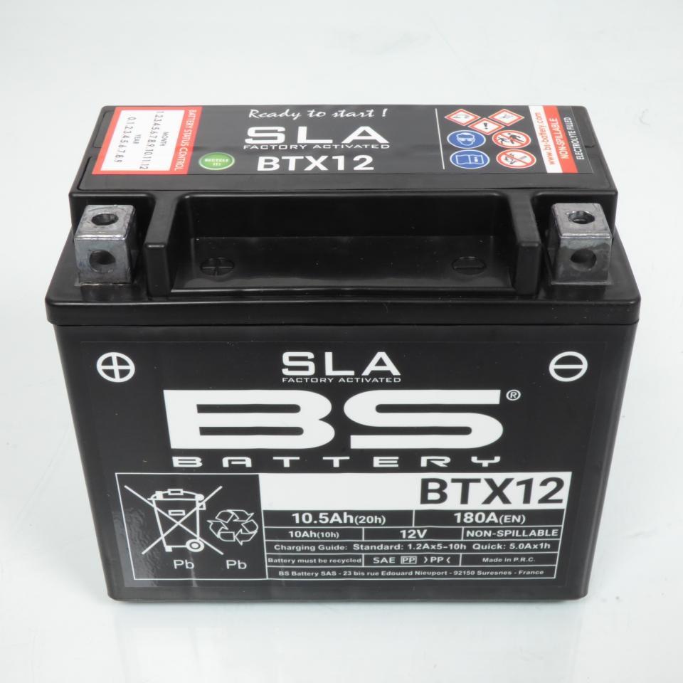 Batterie SLA BS Battery pour Scooter Piaggio 125 Vespa GTS 2007 à 2010 YTX12-BS / 12V 10Ah Neuf