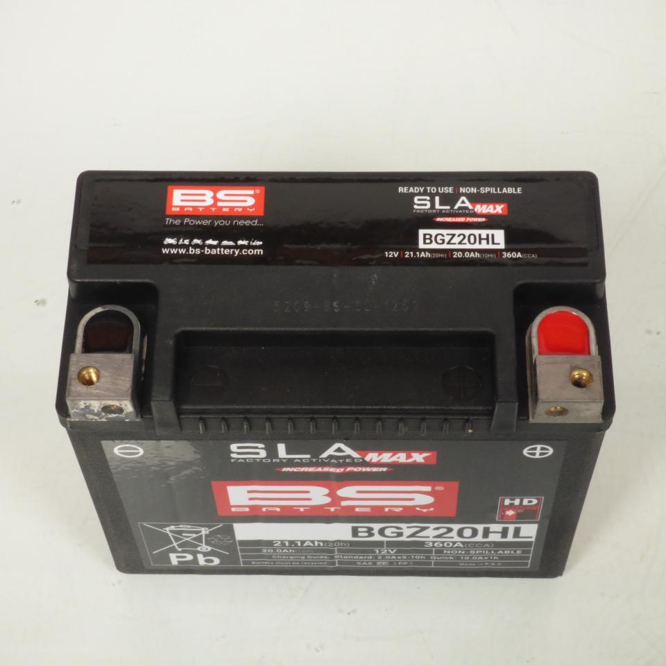 Batterie SLA BS Battery pour Moto Honda 1800 Gl F A Gold Wing 2009 à 2017 GYZ20HL / 12V 20Ah / BGZ20HL Neuf