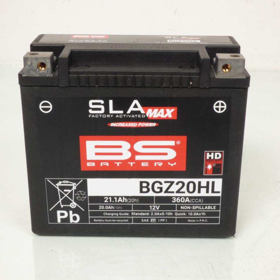 Batterie SLA BS Battery pour Moto Honda 1800 Gl F A Gold Wing 2009 à 2017 GYZ20HL / 12V 20Ah / BGZ20HL Neuf