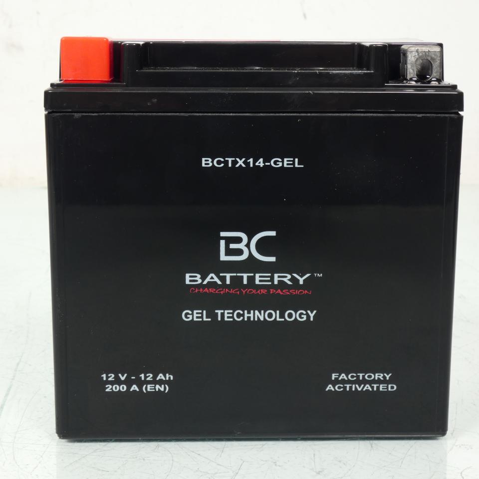 Batterie SLA BC Battery pour Moto Buell 1200 S1 Lighting 1997 à 1999 YTX14 / 12V 12Ah Neuf