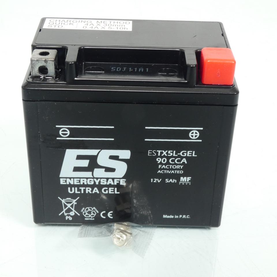 Batterie Energysafe pour moto Honda 125 Cg W 1998 à 2000 YTX5L / 12V 5Ah Neuf