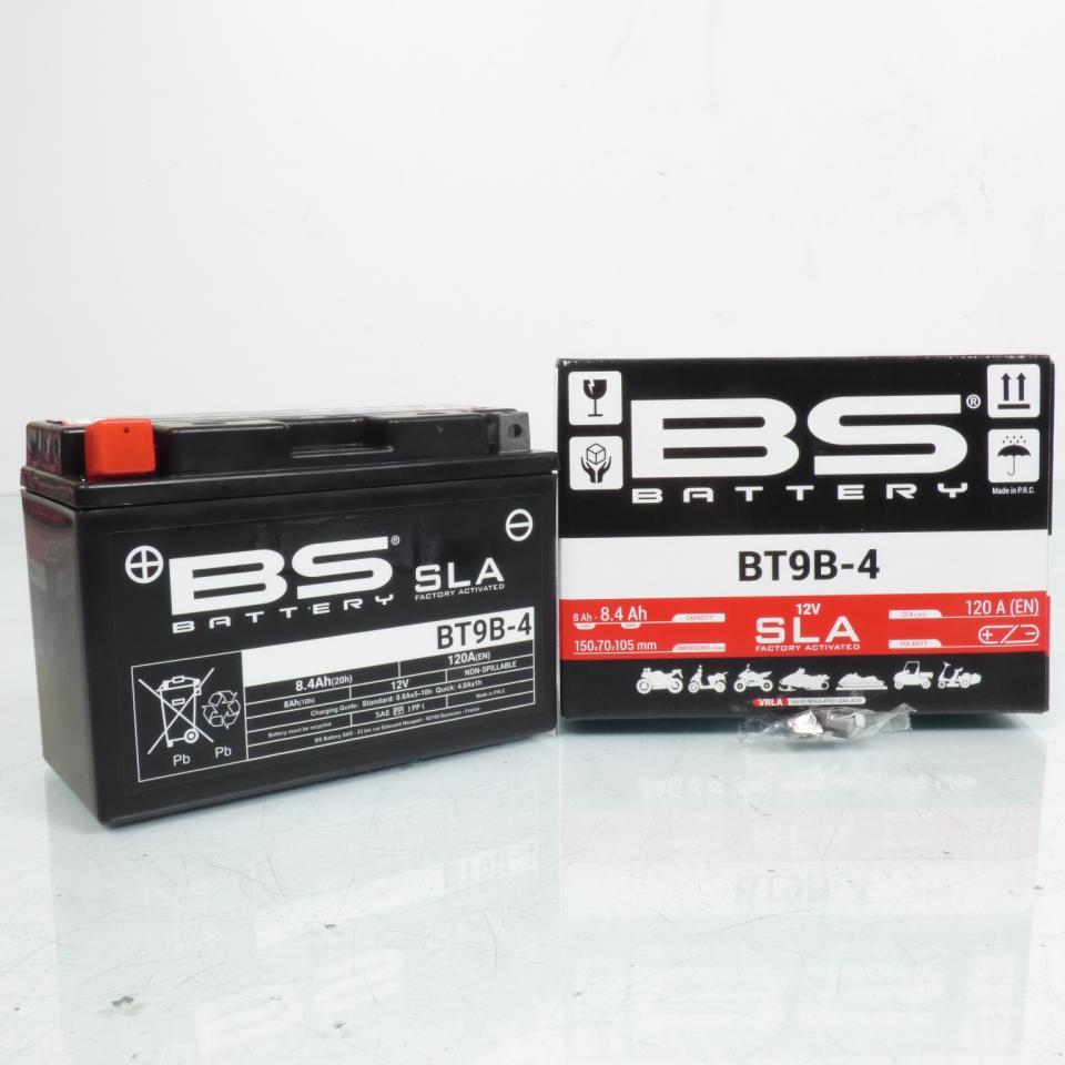 Batterie BS Battery pour scooter Yamaha 500 Tmax 2001-2007 YT9B-4 SLA / 12V 8.4Ah Neuf