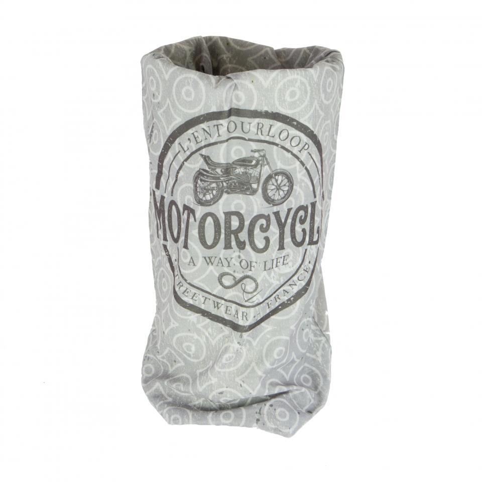 Tour de cou pour moto L'Entourloop Motorcycle Patch coloris gris 100% polyester