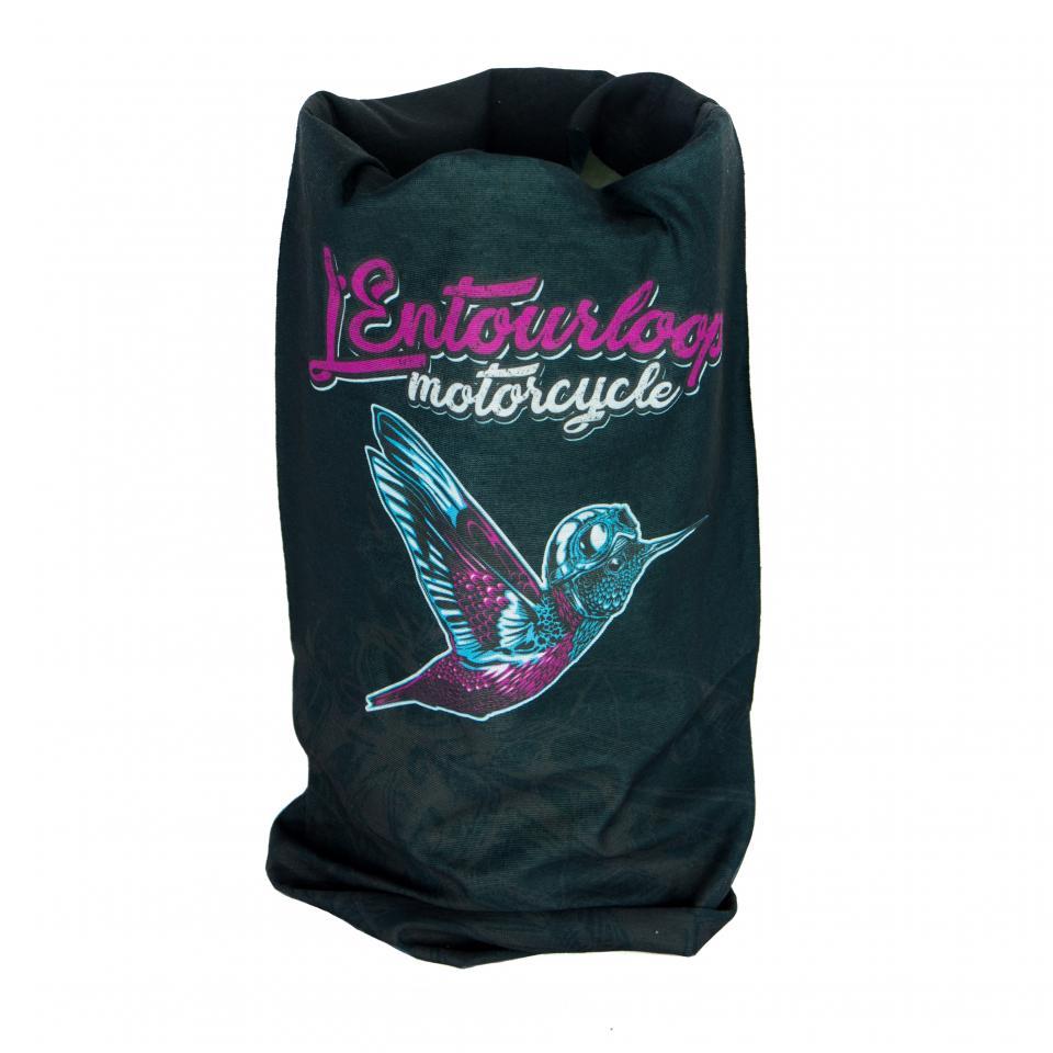 Tour de cou moto L'Entourloop Motorcycle Colibri coloris noir 100% polyester